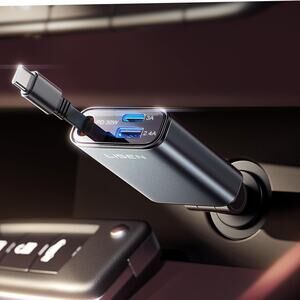 🔥LISEN Car Charger USB C Fast Charging Retractable BNWT🔥